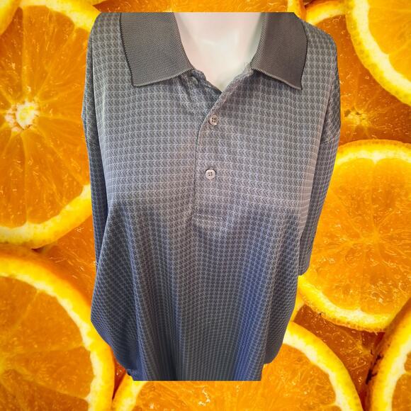 PGA Tour Gray and Blue Short Sleeve Polo Shirt‎ Size XL - Picture 1 of 5